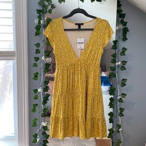 yellow floral sundress